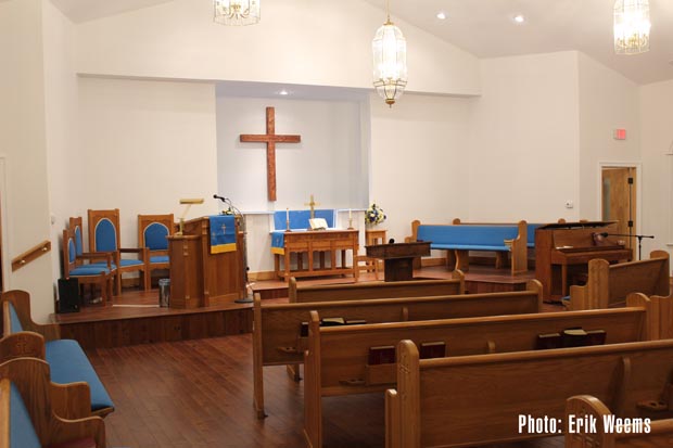Inside St James Church Powhatan Virginia